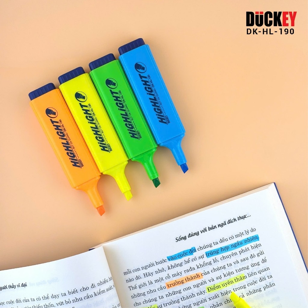 Bút nhớ - Bút Highlight DK-HL-190 thương hiệu Duckey Việt Nam
