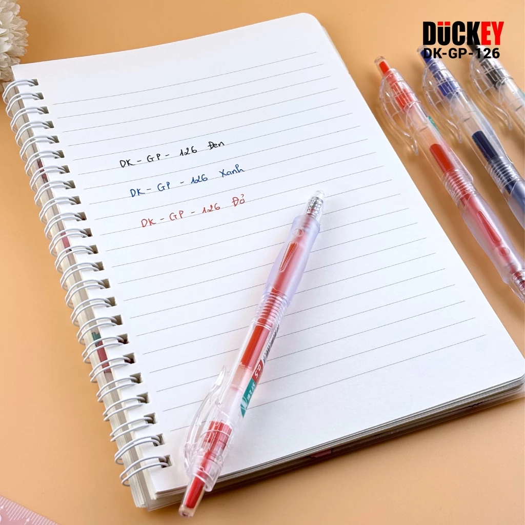 Bút nước bấm Duckey DK-GP-126 ngòi ST - Thương hiệu Việt Nam