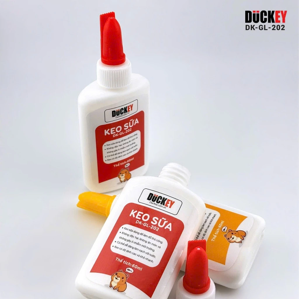 Keo Sữa Duckey Whiter Glue 60ml DK-GL-202 an toàn, tiện lợi.