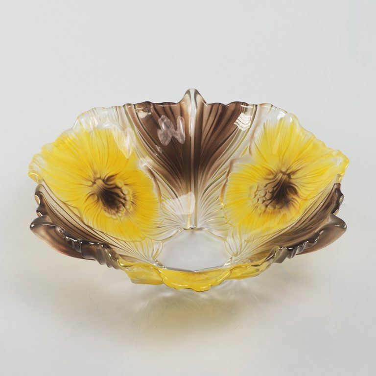 Bát thủy tinh màu vàng thả hoa, đựng hoa quả Walther-Glas: Miranda Sunflower