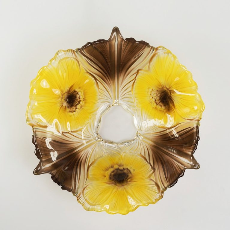 Bát thủy tinh màu vàng thả hoa, đựng hoa quả Walther-Glas: Miranda Sunflower