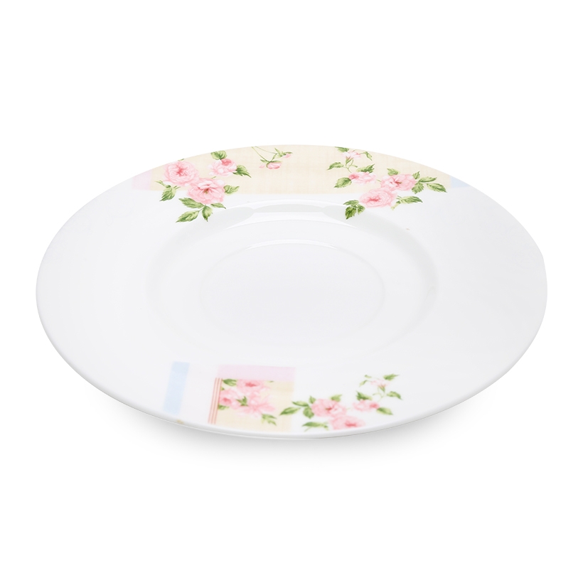 Bộ tách trà, cà phê Hồng Pháp 2 chiếc 220ml sứ xương Hàn Quốc Haengnam 5370