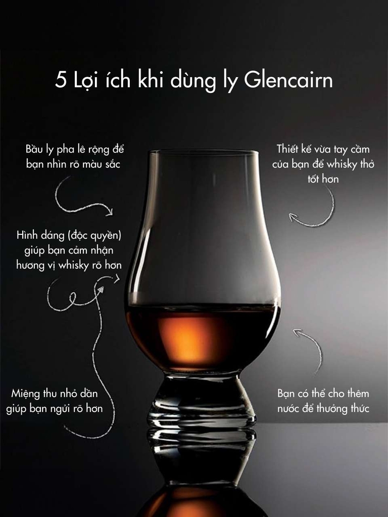 Bộ 4 ly uống rượu mạnh whisky cao cấp 200ml Glencairn Anh Quốc – Hộp bảo quản