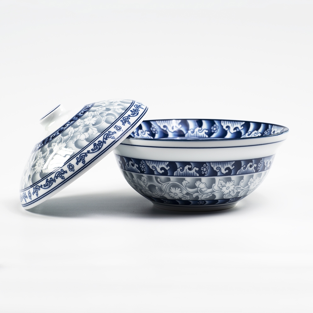 Bát, âu có nắp sứ hoa văn cao cấp Hàn Quốc Sambo