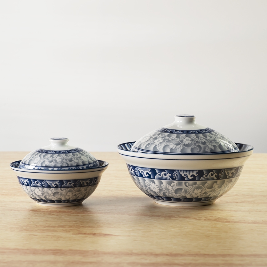 Bát, âu có nắp sứ hoa văn cao cấp Hàn Quốc Sambo