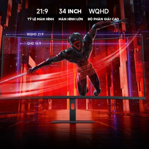 Màn hình máy tính Xiaomi REDMI 34 inch 3K WQHD Gaming Monitor G34WQ C34WQBA-RG (180Hz/VA/3K)