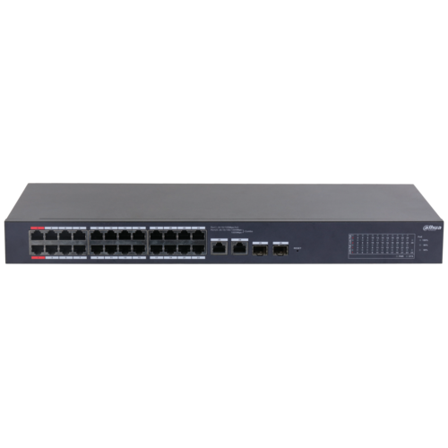 Switch PoE DAHUA DH-CS4226-24ET-240 (Cloud, 24 PoE, 2 uplink Gigabit hoặc 2 SFP, 240W)
