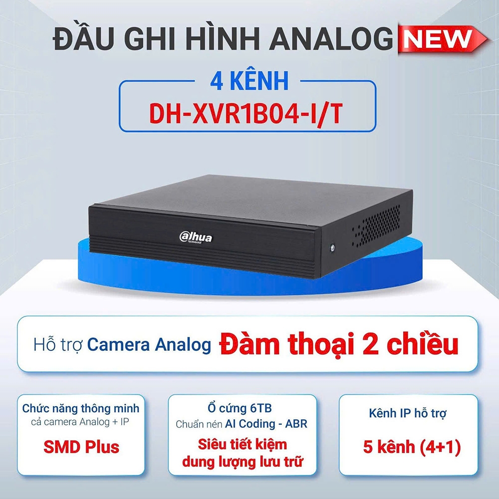 Đầu ghi hình DAHUA DH-XVR1B04-I/T