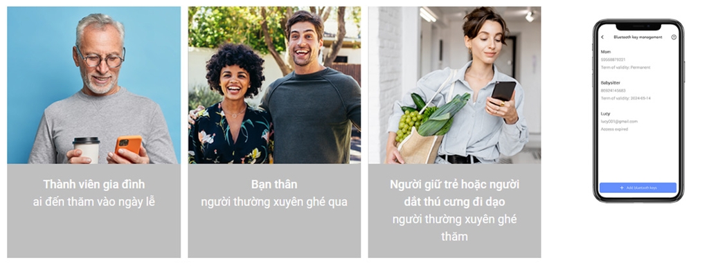 Khóa cửa điện tử EZVIZ DL50FVS (APP, Khuôn mặt, vân tay, mật mã, chìa cơ)