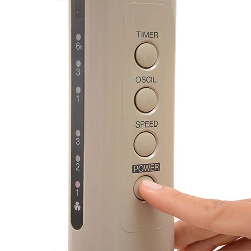 Quạt cây Panasonic F-409KBE (màu Beige, 51W, có remote)