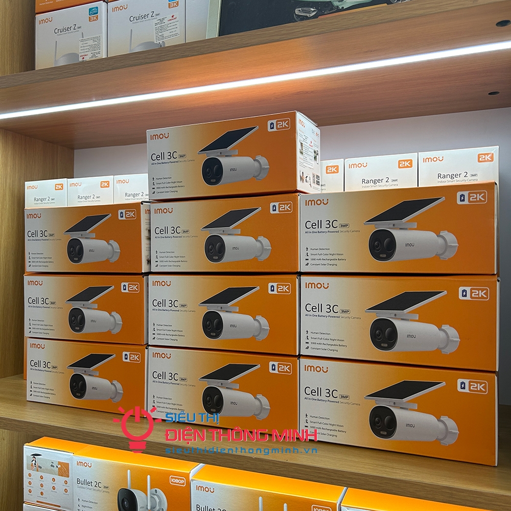 Camera IMOU IPC-K9DCP-3T0WE-V2 Cell 3C (Wifi 3MP PIN 5000 mAh kèm Solar)