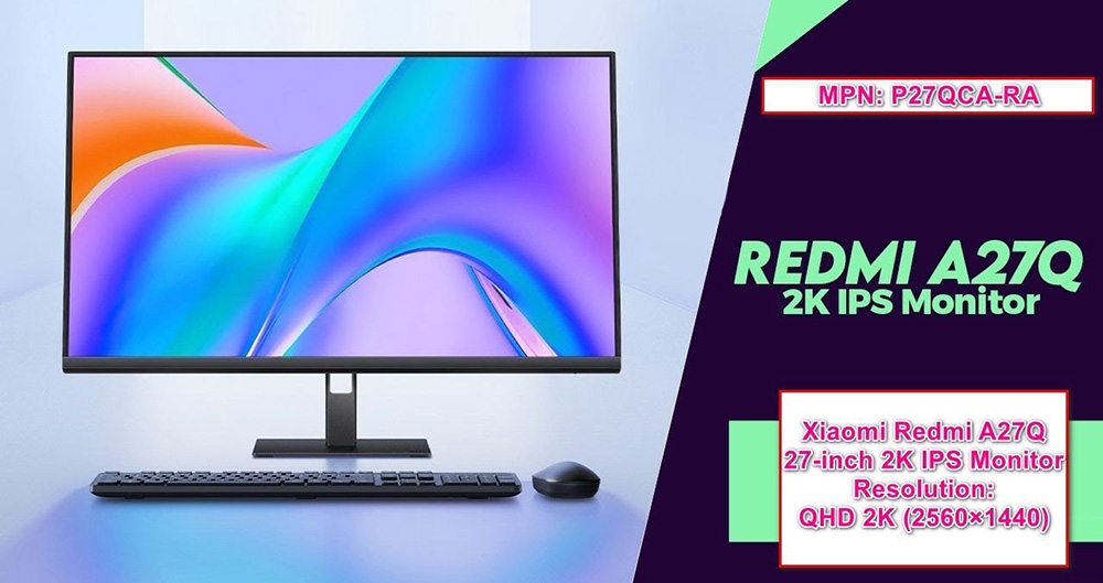 Màn hình máy tính Xiaomi REDMI 27 inch 2K QHD A27Q P27QCA-RA (100Hz/IPS/2K)