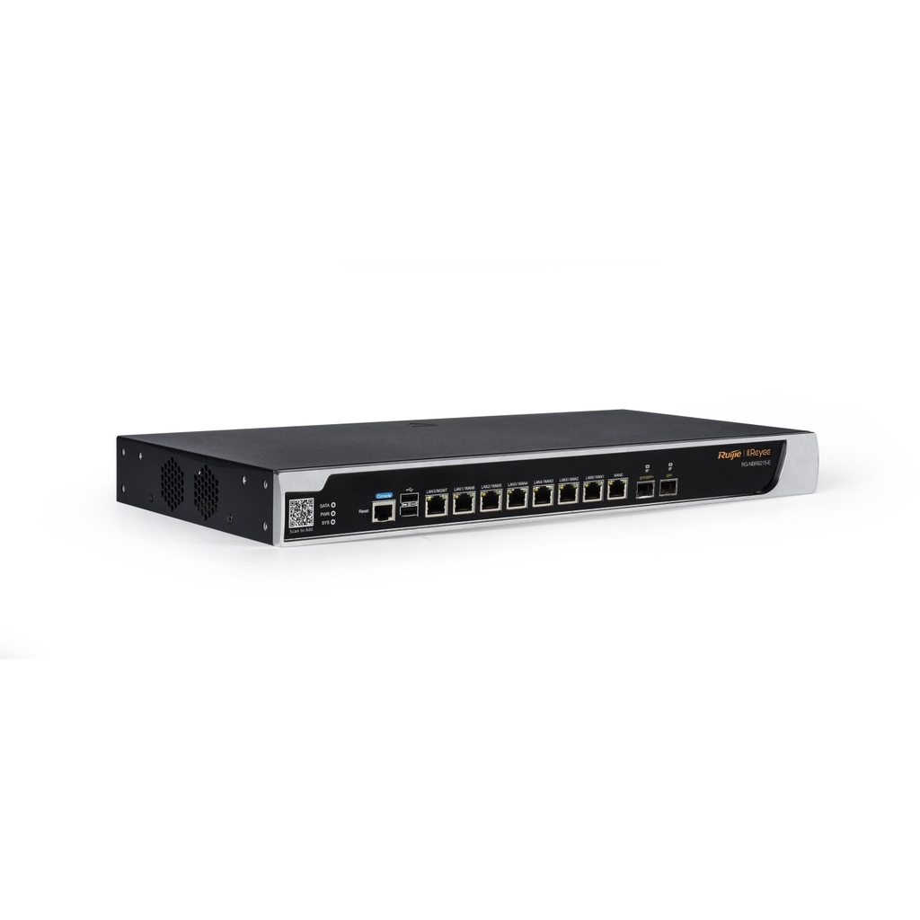 Modem Router Ruijie cân bằng tải RG-NBR6215-E (2.5Gbps, 2 SFP 2.5GE, 1500 user)