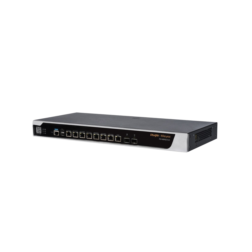 Modem Router Ruijie cân bằng tải RG-NBR6215-E (2.5Gbps, 2 SFP 2.5GE, 1500 user)
