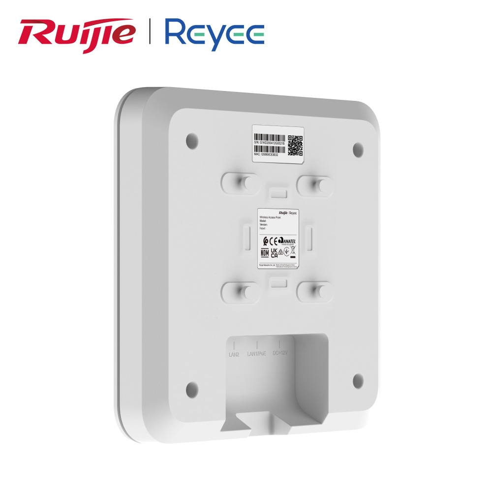 Bộ phát Wifi Ruijie gắn trần, gắn tường RG-RAP2260(G) (Wifi 6, 1775Mbps, 2 Lan Gigabit)