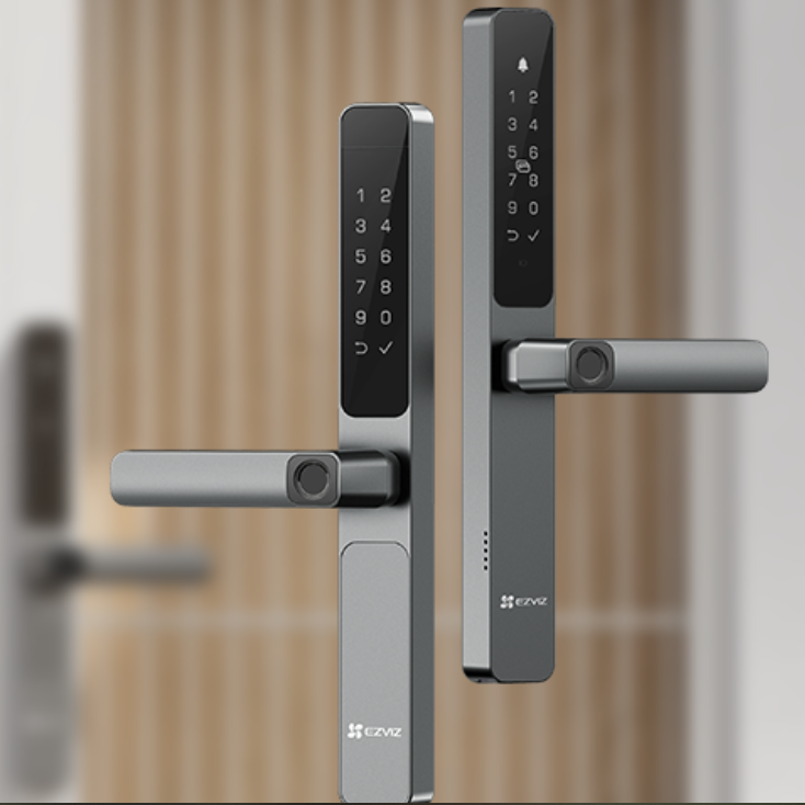 Khóa cửa điện tử EZVIZ DL06 Pro (APP, Vân tay 2 mặt, mật mã, thẻ từ, chìa cơ)