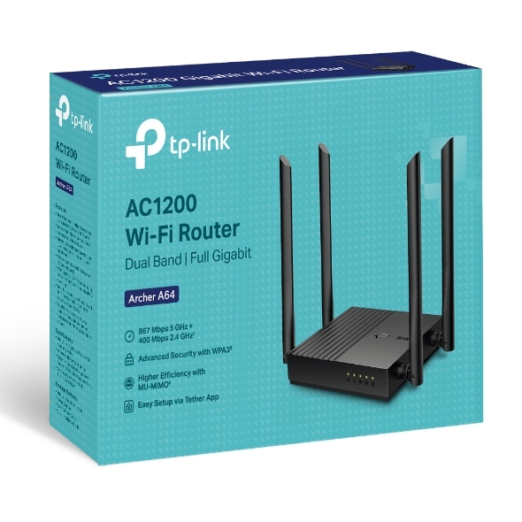 Bộ phát Wifi TP-LINK Archer A64 (WiFi 5 AX1200 4 ăng ten)