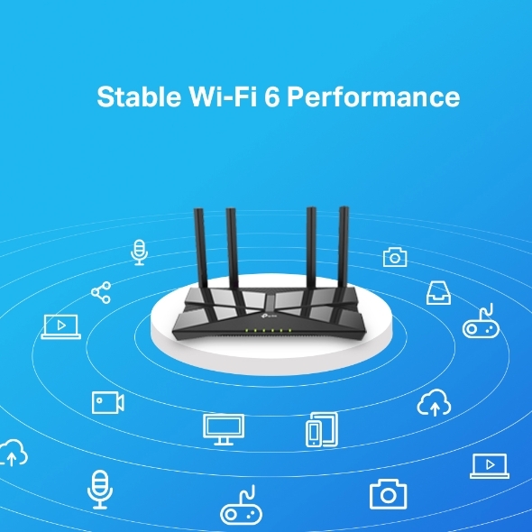 Bộ phát Wifi TP-LINK Archer AX10 (WiFi 6 AX1500 4 ăng ten)