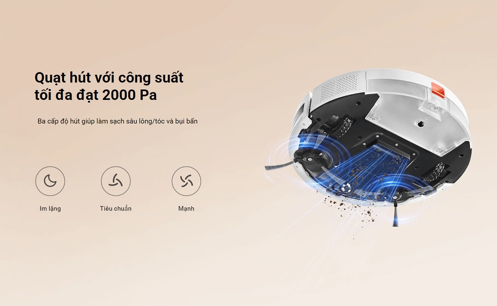 Robot hút bụi lau nhà Xiaomi Vacuum E5 (Chính Hãng, BH 12 tháng)