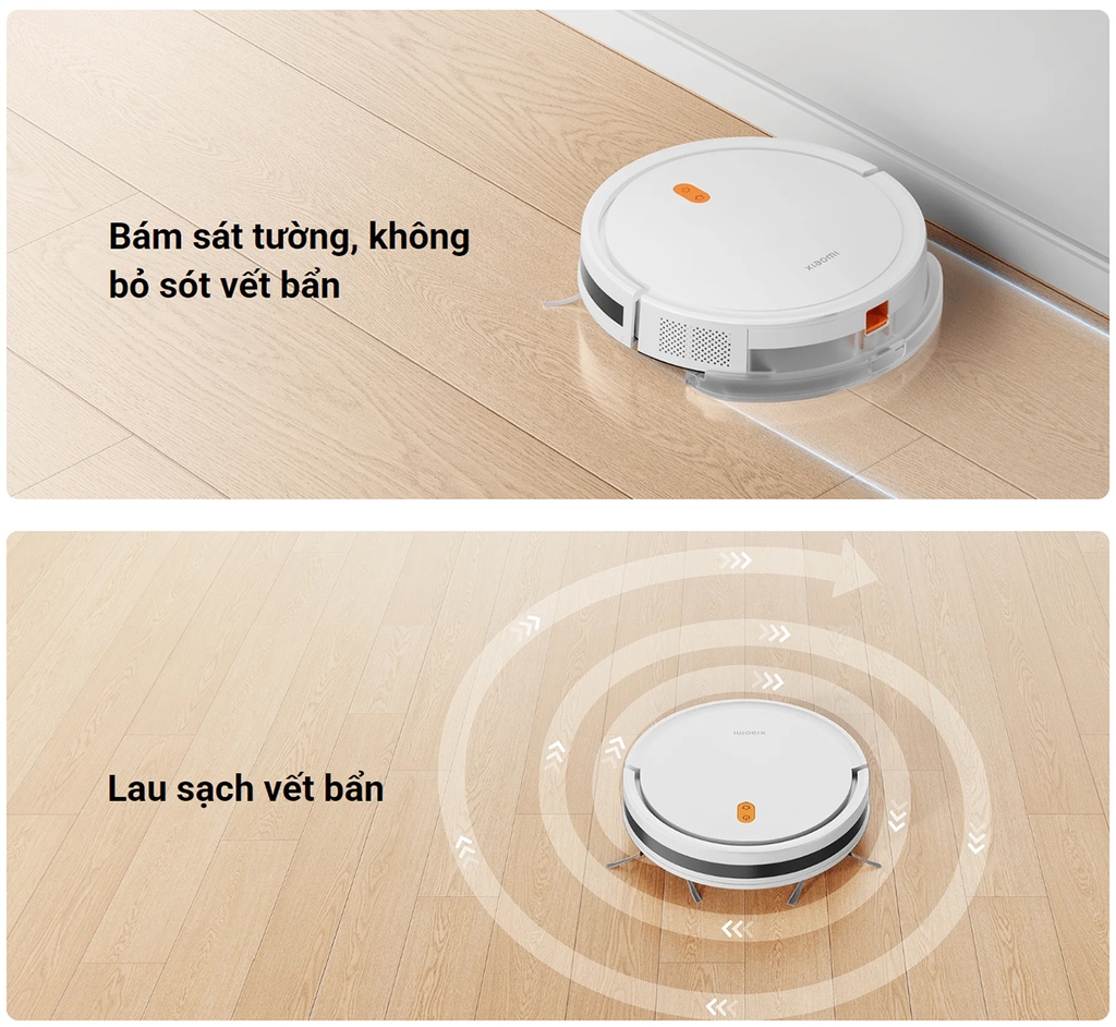 Robot hút bụi lau nhà Xiaomi Vacuum E5 (Chính Hãng, BH 12 tháng)