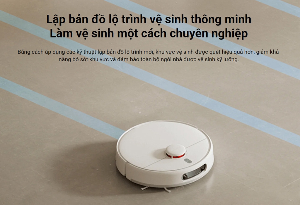 Robot hút bụi lau nhà Xiaomi Vacuum X20 (Tự động giặt rẻ lau, chính Hãng)