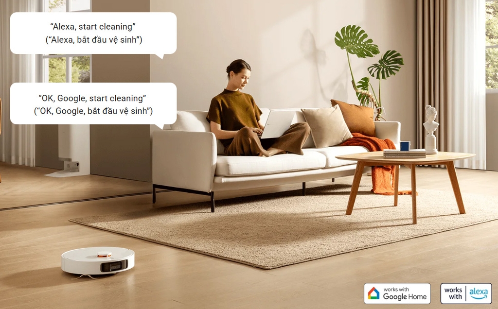 Robot hút bụi lau nhà Xiaomi Vacuum X20+ (Tự động giặt rẻ lau, tự động đổ rác, chính Hãng)