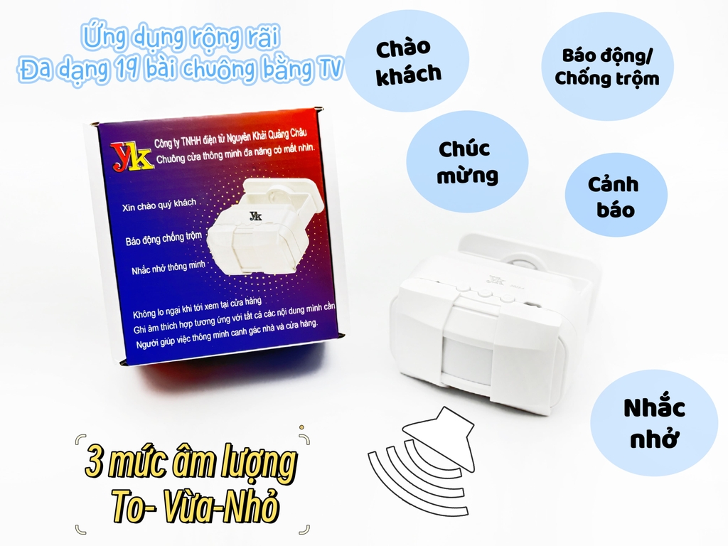 CHUÔNG CỬA ĐA NĂNG KHÔNG DÂY