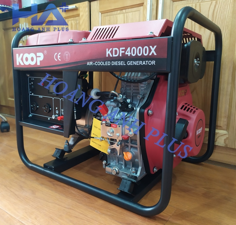 Máy Phát Điện Chạy Dầu 3Kw Koop KDF4000X