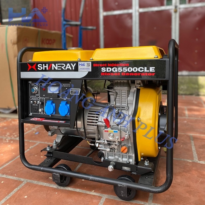 Máy Phát Điện Chạy Dầu 5Kw Shineray SDG5500CLE