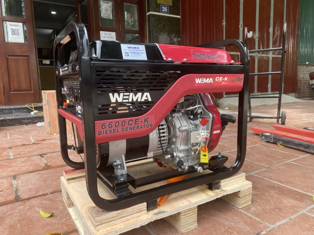 Máy Phát Điện Chạy Dầu Wema 5Kw WM6600CE-K