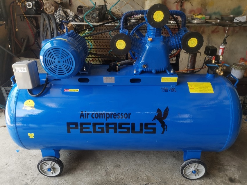 Máy Nén Khí Dây Đai Pegasus 7.5HP 500L TM-W-0.67/8-500L