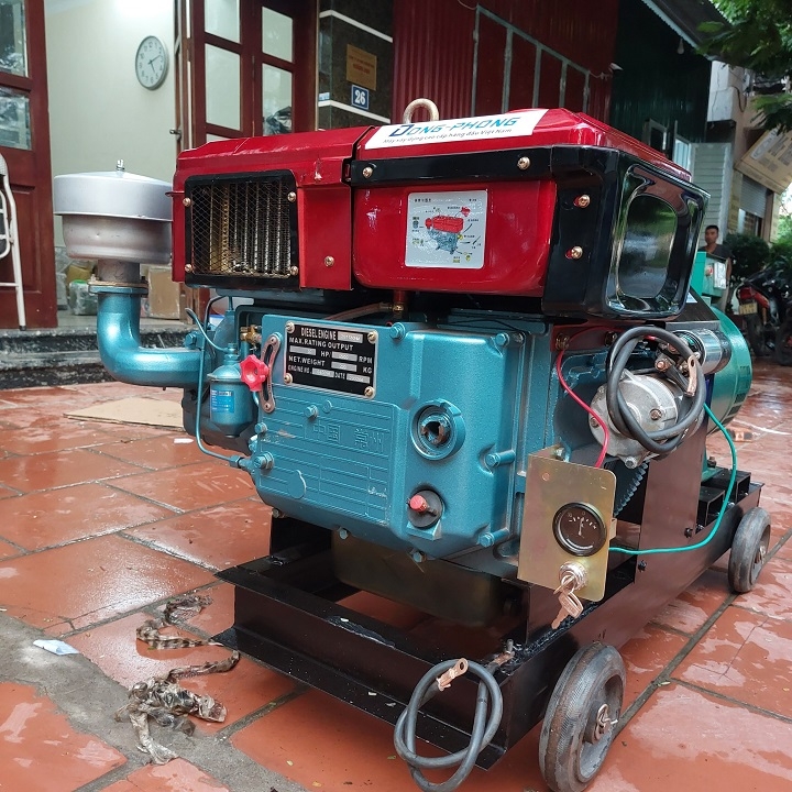 Máy Phát Điện Đầu Nổ Hoàng Anh 30HP 20KW (D30 Gió Đề)