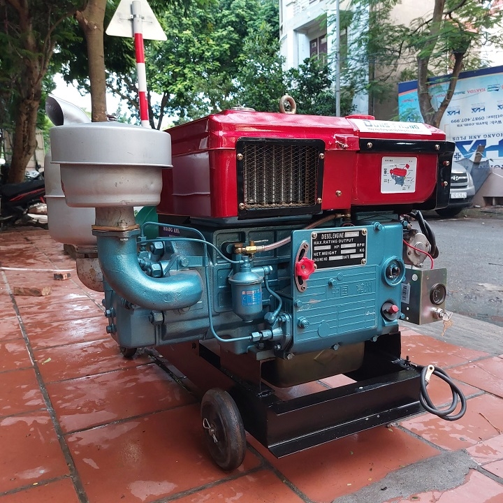 Máy Phát Điện Đầu Nổ Hoàng Anh 12HP 7.5KW 3 Pha (D12 Nước Đề)