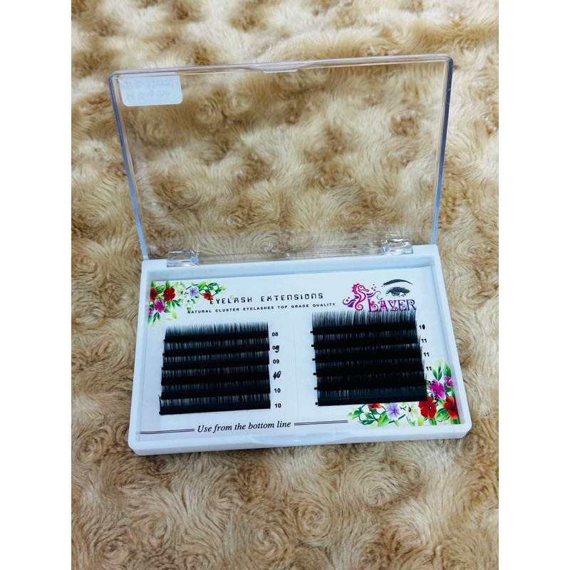 Mi Khay lông thỏ, mi tàng hình, siêu mềm tự nhiên I J C Cc D MIX (8-13)mm
