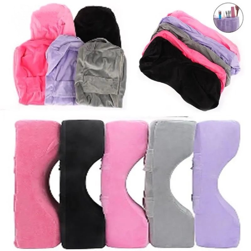 Vỏ Áo Gối Thay Thế Cho Gối Chữ U ( nối mi, spa,…)màu đen