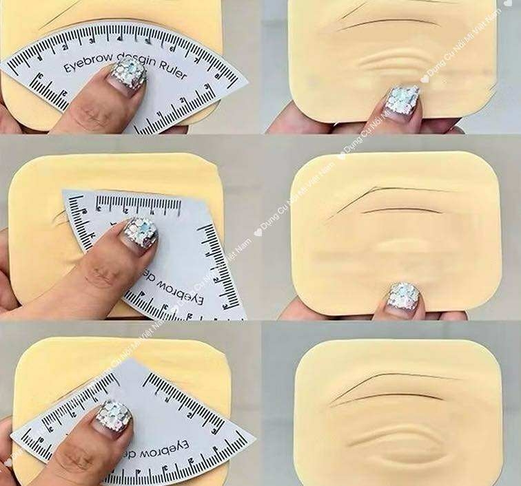Các loại khung, thước hổ trợ vẽ lông mày Browlamination, ép chân màu, microlading