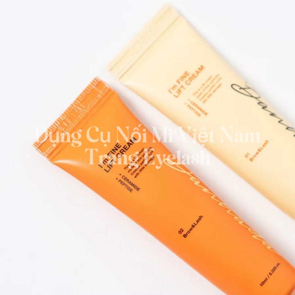 I’m Fine Lift Cream Banhada là bộ sản phẩm uốn nâng mi & định hình chân mày cao cấp