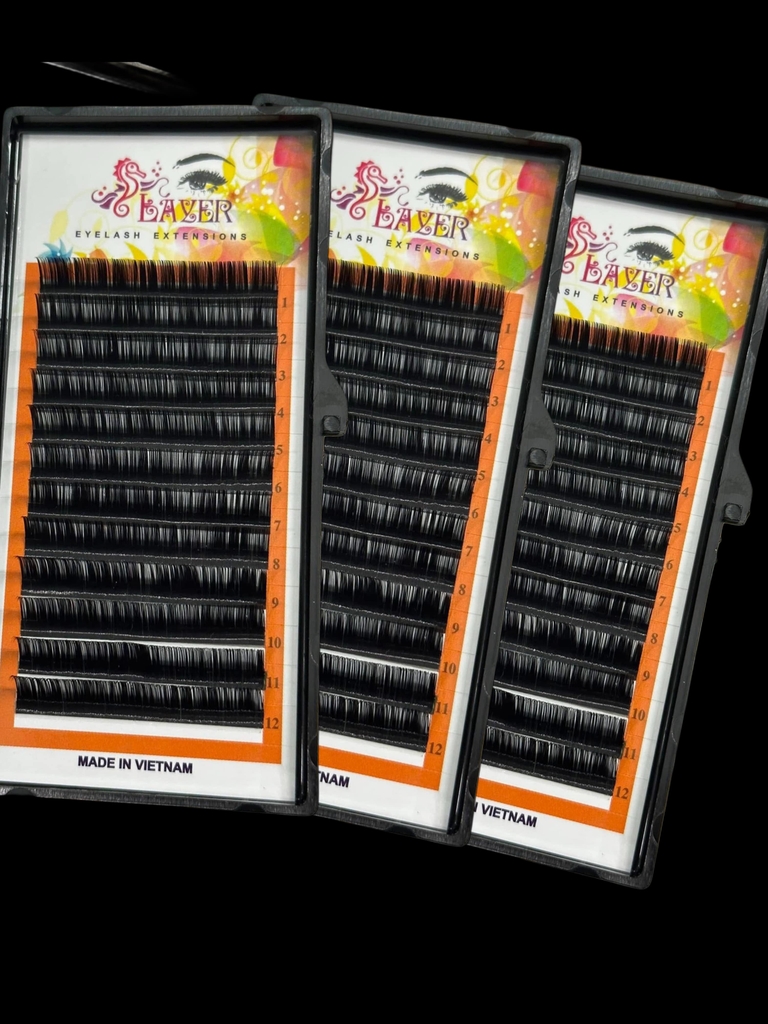 Lông mi nối 0.07 C Cc D U (0.07 SOFT SILK lash trays)