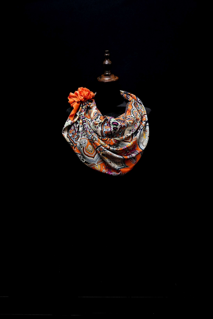 khăn quàng cổ silk V1100