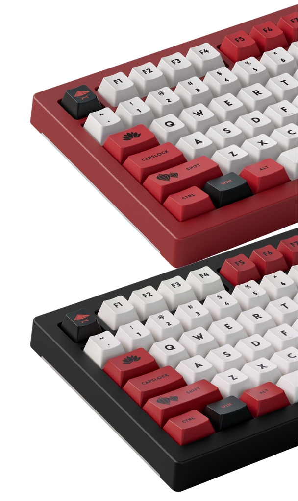 Bàn phím cơ AKKO 5075B Plus World Tour Viet Nam | Black & Red