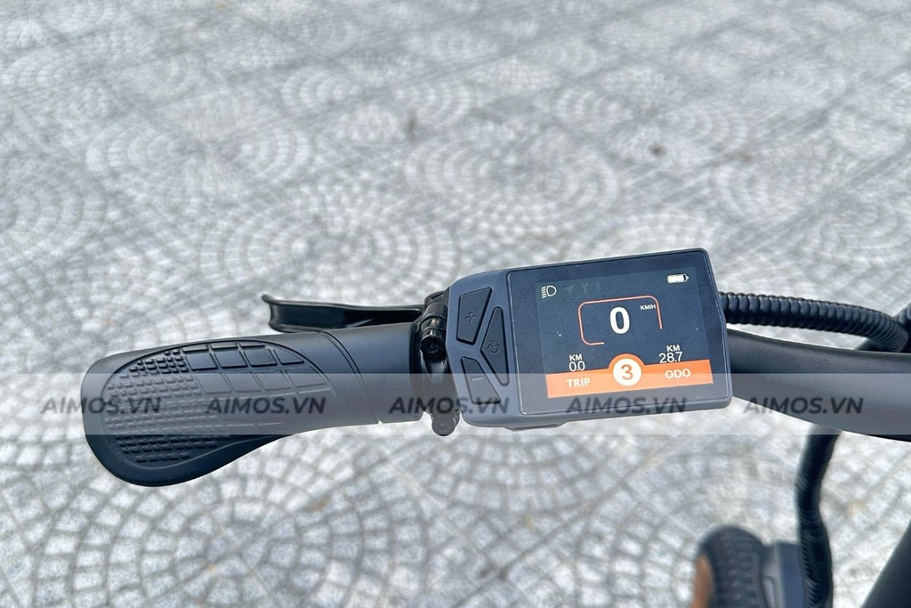 Xe đạp trợ lực điện MIHOGO có màn hình LCD hiển thị chính xác mức pin