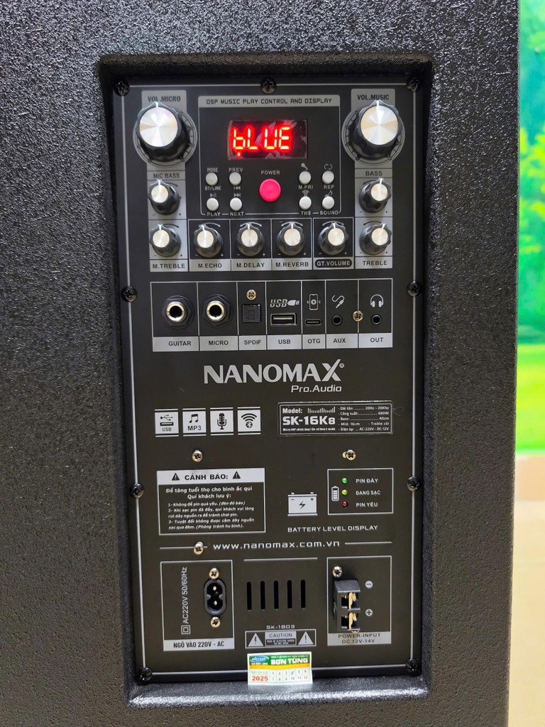 Loa Kéo Karaoke Nanomax SK-16K8 Bluetooth Bass 40cm 680W