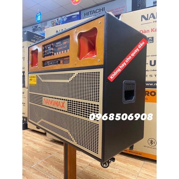 LOA Đôi Nanomax PRO-906  LOA BASS 40cm x2 CÓ CÔNG SUẤT 2000W