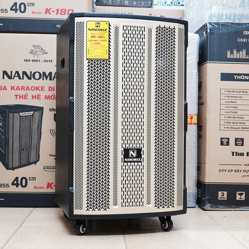Loa Kéo Công Suất Lớn Nanomax SK-15F3 Bass 4 Tấc 40cm Công Suất 680w Karaoke Bluetooth