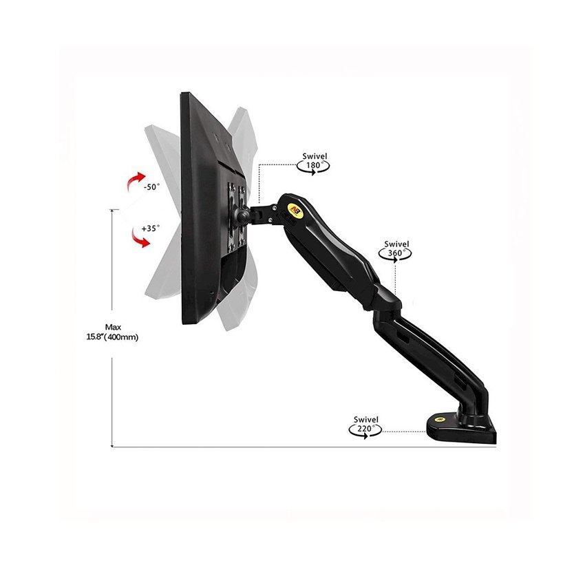 ARM GIÁ ĐỠ 2 MÀN HÌNH MÁY TÍNH NORTH BAYOU F160 (17-27 INCH)