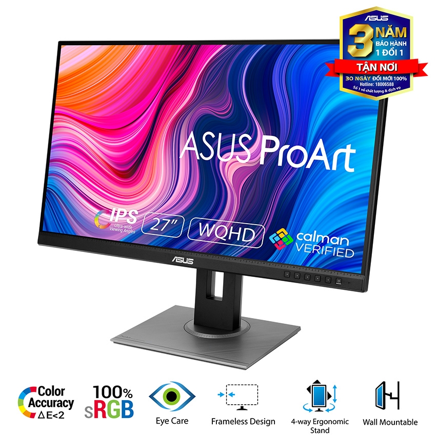 MÀN HÌNH ASUS PROART PA278QV (27 INCH/WQHD/IPS/75HZ/5MS)
