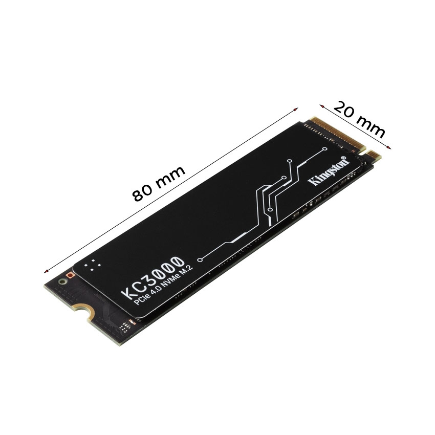 Ổ CỨNG SSD KINGSTON KC3000 4096GB NVME M.2 2280 PCIE GEN 4 X 4 (ĐỌC 7000MB/S GHI 7000MB/S)-(SKC3000D/4096G)