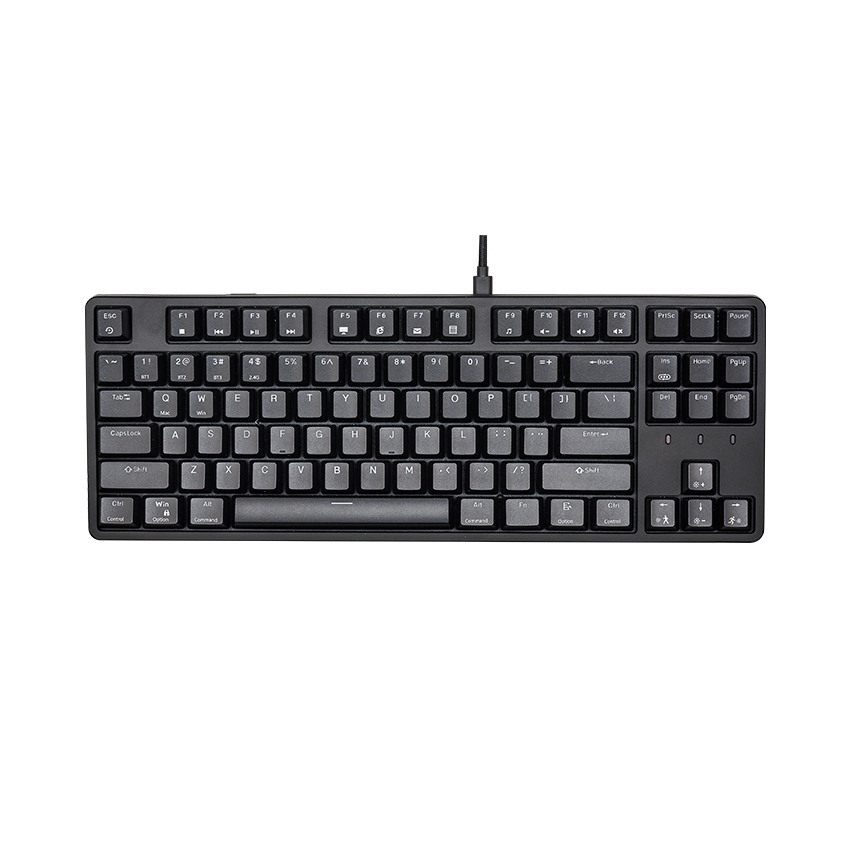 Bàn phím cơ không dây Edra EK3187W RGB Đen Blue sw (USBC/Bluetooth)