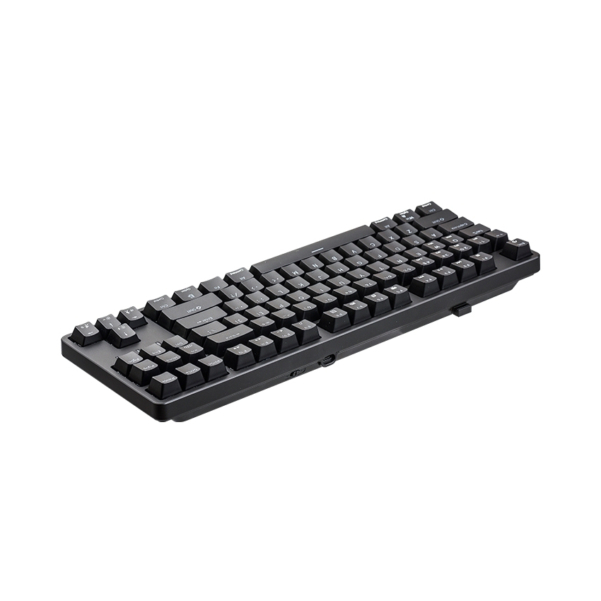 Bàn phím cơ không dây Edra EK3187W RGB Đen Blue sw (USBC/Bluetooth)