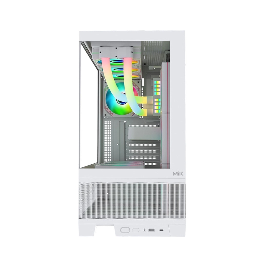Vỏ Case MIK LUMINE WHITE 4FA (Mini Tower/ Màu Trắng/ 4 fan)